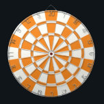 Orange And White Dart Board<br><div class="desc">Orange And White Dart Board</div>