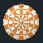 Orange And White Dart Board<br><div class="desc">Orange And White Dart Board</div>