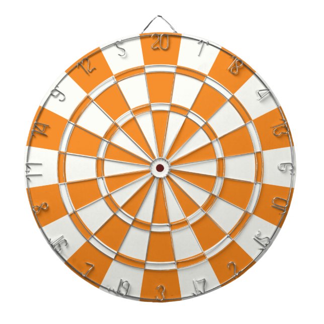 Orange And White Dart Board (Front)