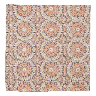 Orange and white delight duvet cover