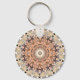 orange and white delight keychain