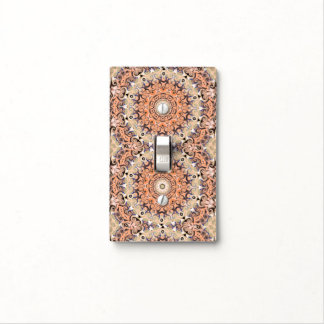 Orange and white delight light switch cover