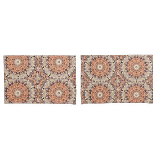 Orange and white delight pillowcase
