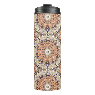 orange and white delight thermal tumbler