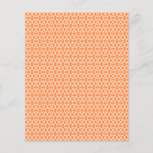Orange and White Scrapbook Paper Pattern 1
