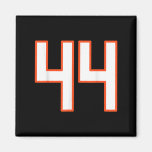 Orange And White Srts Number 44 Jersey Uniform Pla Magnet