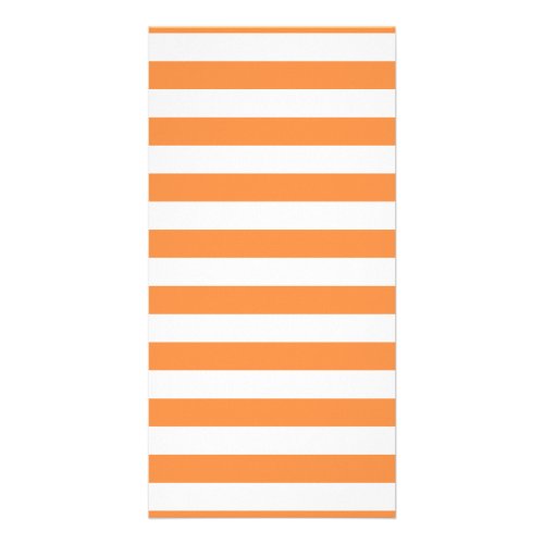 Orange and White Stripe Pattern Card