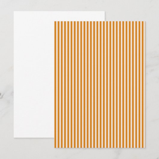 Orange and White Striped Pattern (Front/Back)