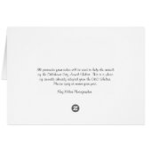 Orange and White Tabby Cat Cards (Back Horizontal)