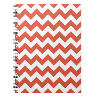 Orange and White Zigzag Notebook