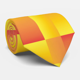 Orange and Yellow Abstract Necktie