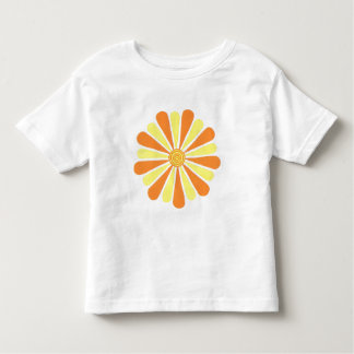 Orange and Yellow Abstract Sun Burst Shirts