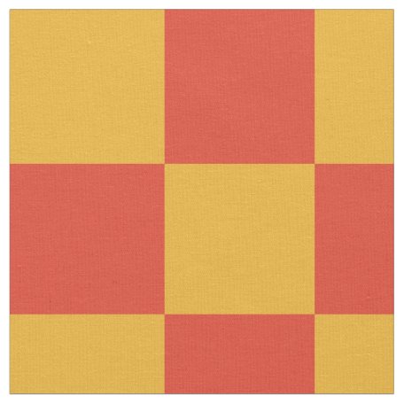 Red and black checkerboard pattern fabric | Zazzle