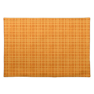 Orange and Yellow Checks Cloth Placemat