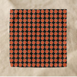 Orange and Yellow Collarette Dahlia Floral Pattern Bandana