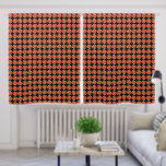 Orange and Yellow Collarette Dahlia Floral Pattern Blackout Curtains