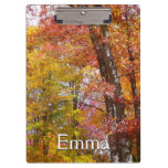 Orange and Yellow Fall Trees Autumn Photography Clipboard