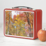 Orange and Yellow Fall Trees Autumn Photography Metal Lunch Box