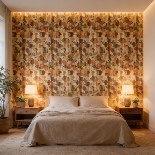 Orange and yellow floral pattern Wallpaper (Creator Uploaded)