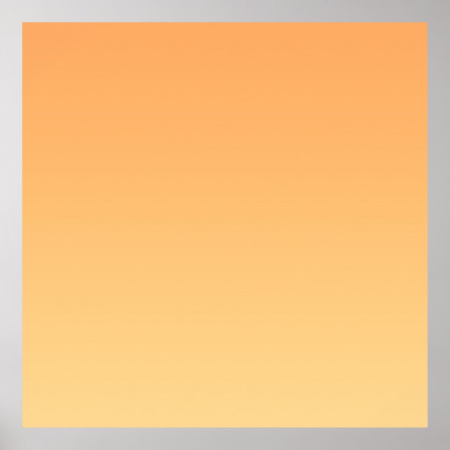 Orange and Yellow Gradient Background Poster (Front)