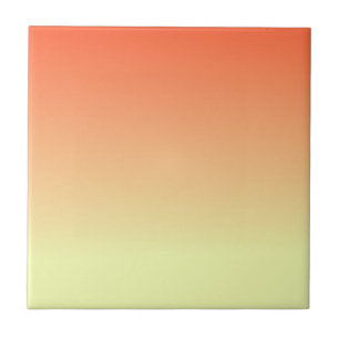 Orange and Yellow Gradient Ceramic Tile
