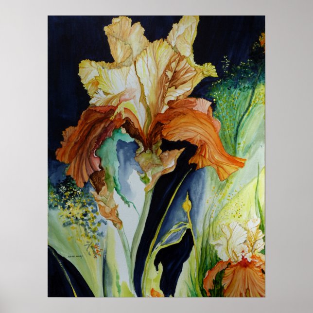 Orange and Yellow Iris Print (Front)