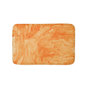 Orange And Yellow Marble Stone Bath Mat