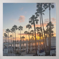 Orange and Yellow Sunset Oceanside California