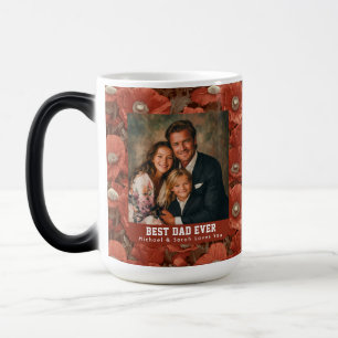 Orange Anemones Botanical Father Daddy Travel Color Morph Mug