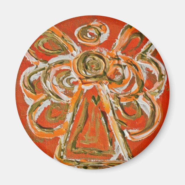 Orange Angel Art Custom Magnet Gifts (Front)
