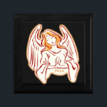 Orange Angel Of Peace Gift Box<br><div class="desc">What better way to present that special gift than to put it in an original wooden gift box, that is a unique and practical gift in itself. Add that watch, jewelry, keys to the new car, whatever. A gift inside a gift- for an extra special surprise. Made of lacquered wood,...</div>