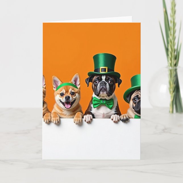 Orange Animal Friends Card (Front)