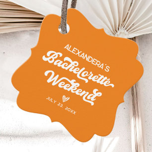 Orange Aperol spritz Bachelorette  Favor Tags