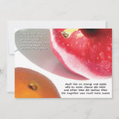 orange & apple | mini-print (Front)