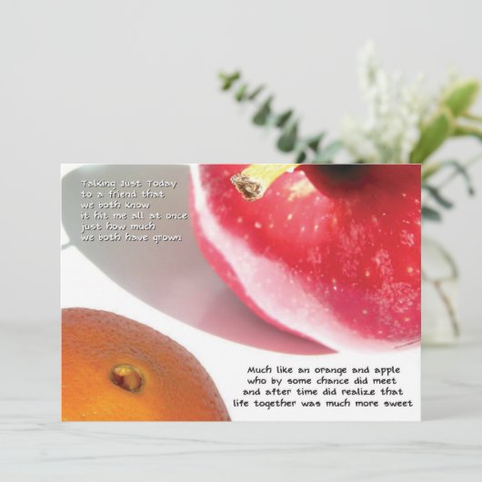 orange & apple | mini-print (Standing Front)