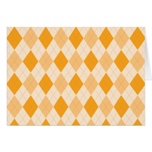 Orange Argyle Cards (Front Horizontal)