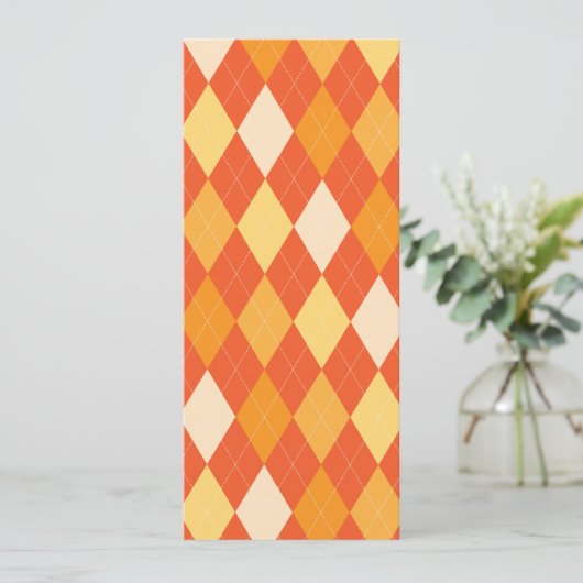 Orange argyle pattern (Standing Front)