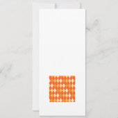 Orange argyle pattern (Back)