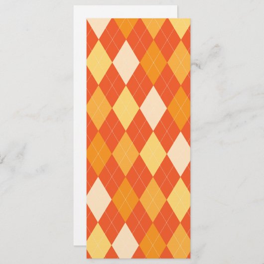 Orange argyle pattern (Front/Back)
