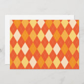 Orange argyle pattern (Front/Back)