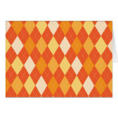 Orange argyle pattern (Front Horizontal)