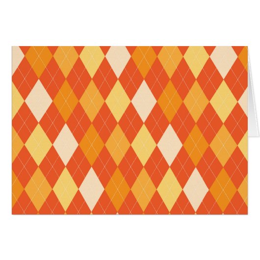 Orange argyle pattern (Front Horizontal)