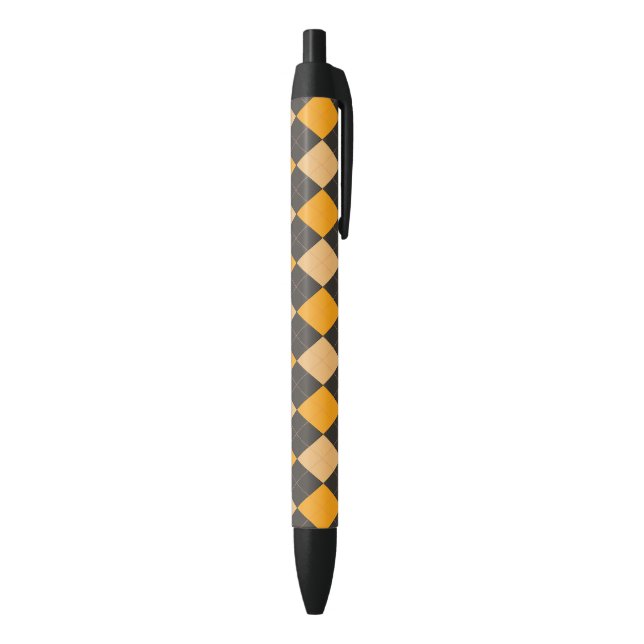 Orange Argyle Pen (Bottom (Vertical))