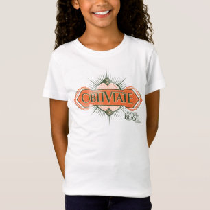 Orange Art Deco Obliviate Spell Graphic T-Shirt