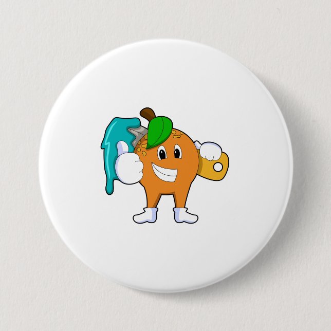 Orange as Painter with Paint brush Button (Front)