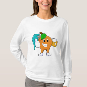 Orange as Painter with Paint brush T-Shirt