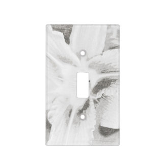 Orange Asiatic Lily SketchBW Light Switch Cover