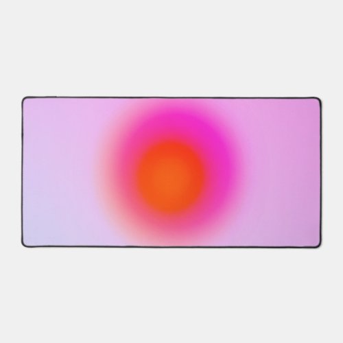 Orange Aura Abstract Trendy Background  Desk Mat