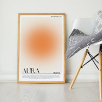 Orange Aura Poster