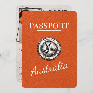 Orange Australia Passport Save The Date